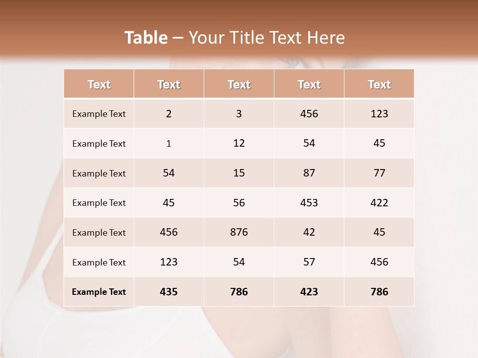 Talking Wedding Dress Leaning PowerPoint Template