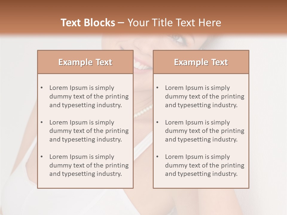 Talking Wedding Dress Leaning PowerPoint Template