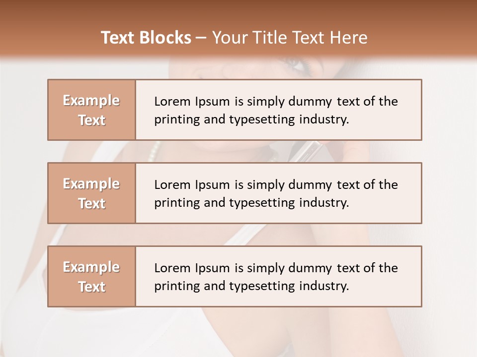 Talking Wedding Dress Leaning PowerPoint Template