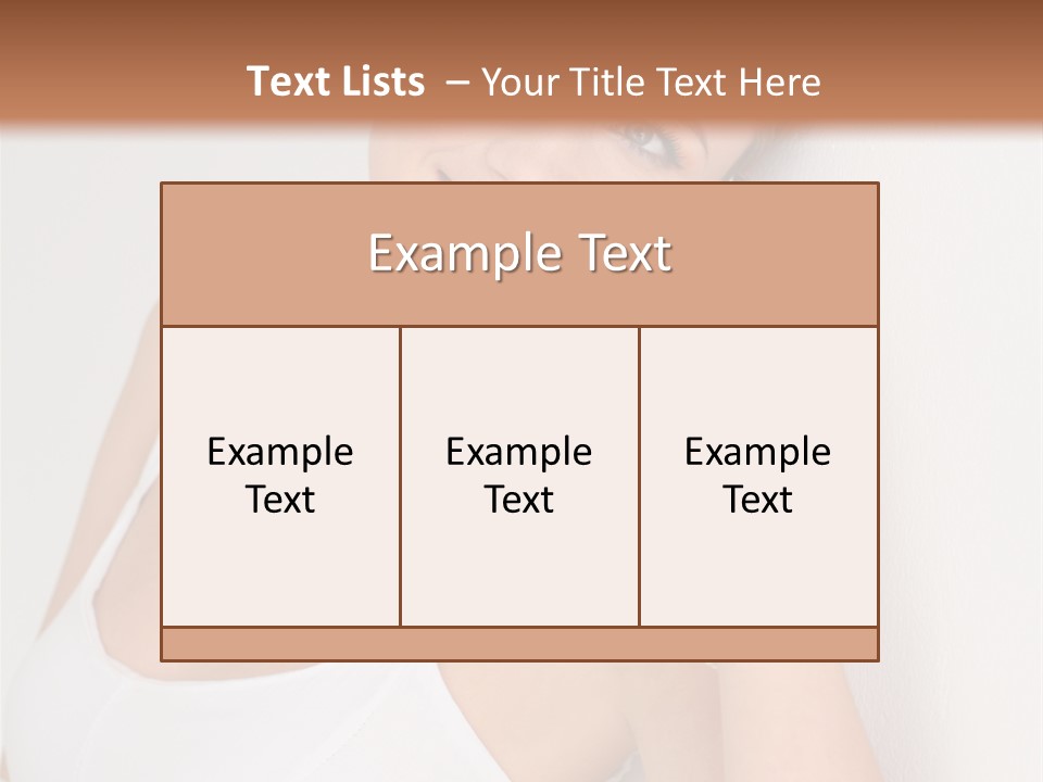 Talking Wedding Dress Leaning PowerPoint Template
