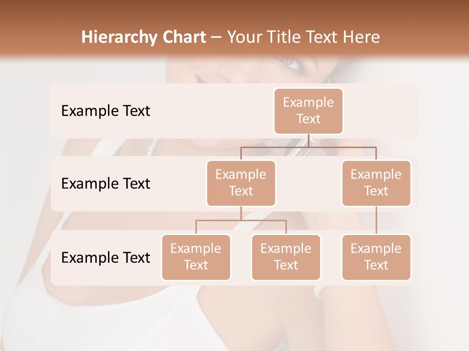 Talking Wedding Dress Leaning PowerPoint Template
