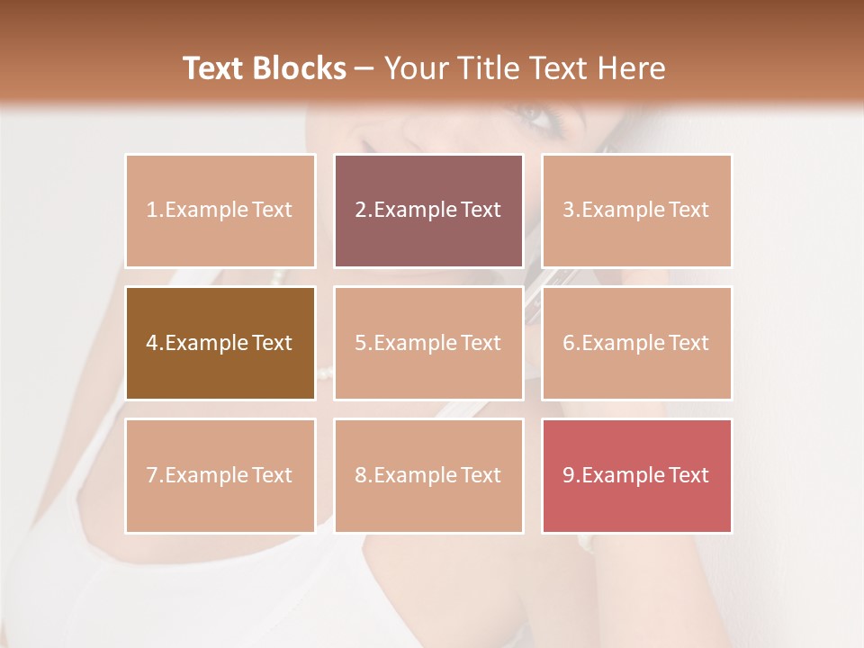 Talking Wedding Dress Leaning PowerPoint Template