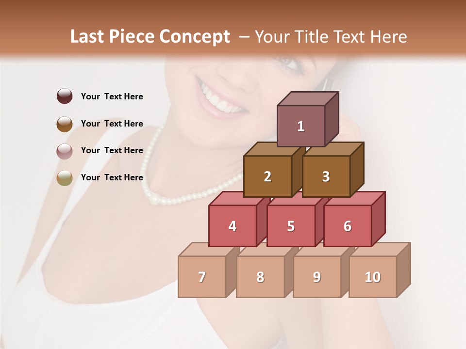 Talking Wedding Dress Leaning PowerPoint Template