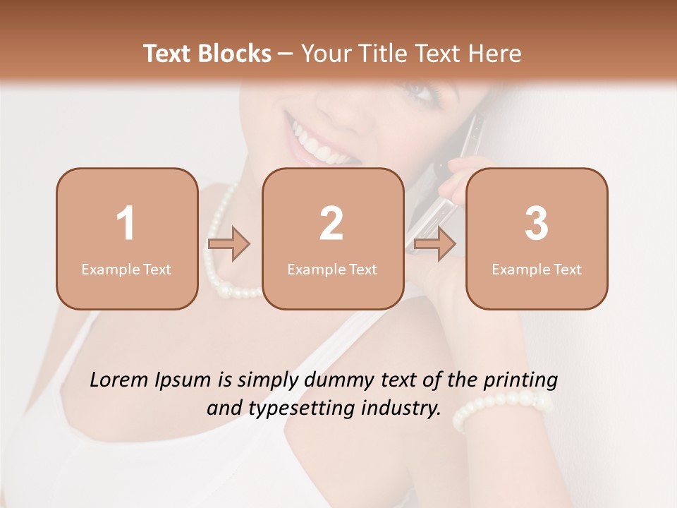 Talking Wedding Dress Leaning PowerPoint Template