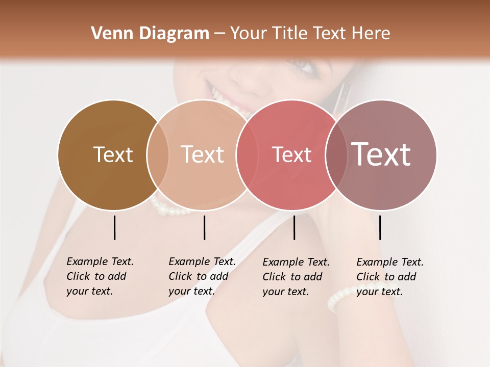 Talking Wedding Dress Leaning PowerPoint Template