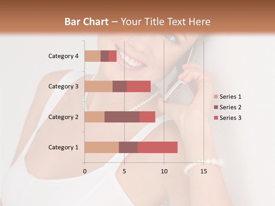 Talking Wedding Dress Leaning PowerPoint Template