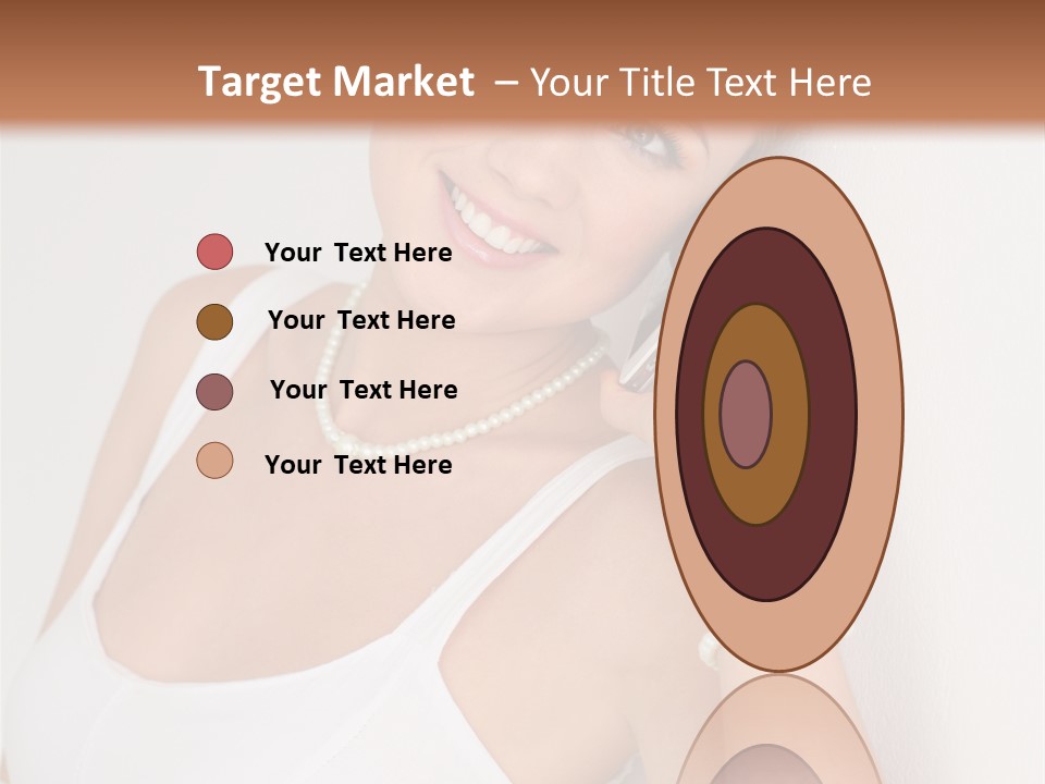 Talking Wedding Dress Leaning PowerPoint Template