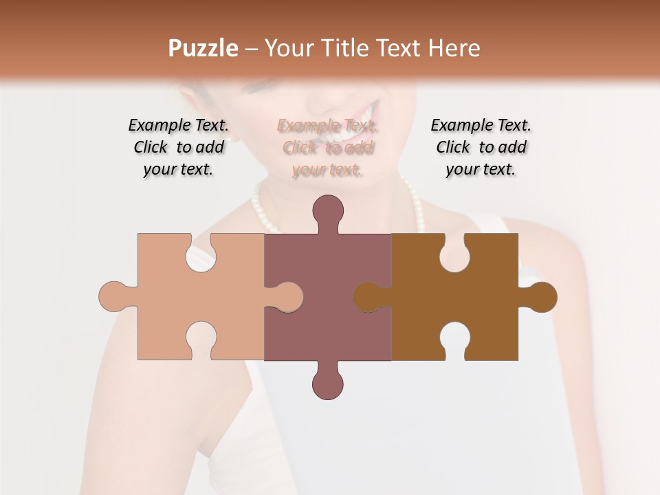 Electronic Tablet Choosing Smiling PowerPoint Template