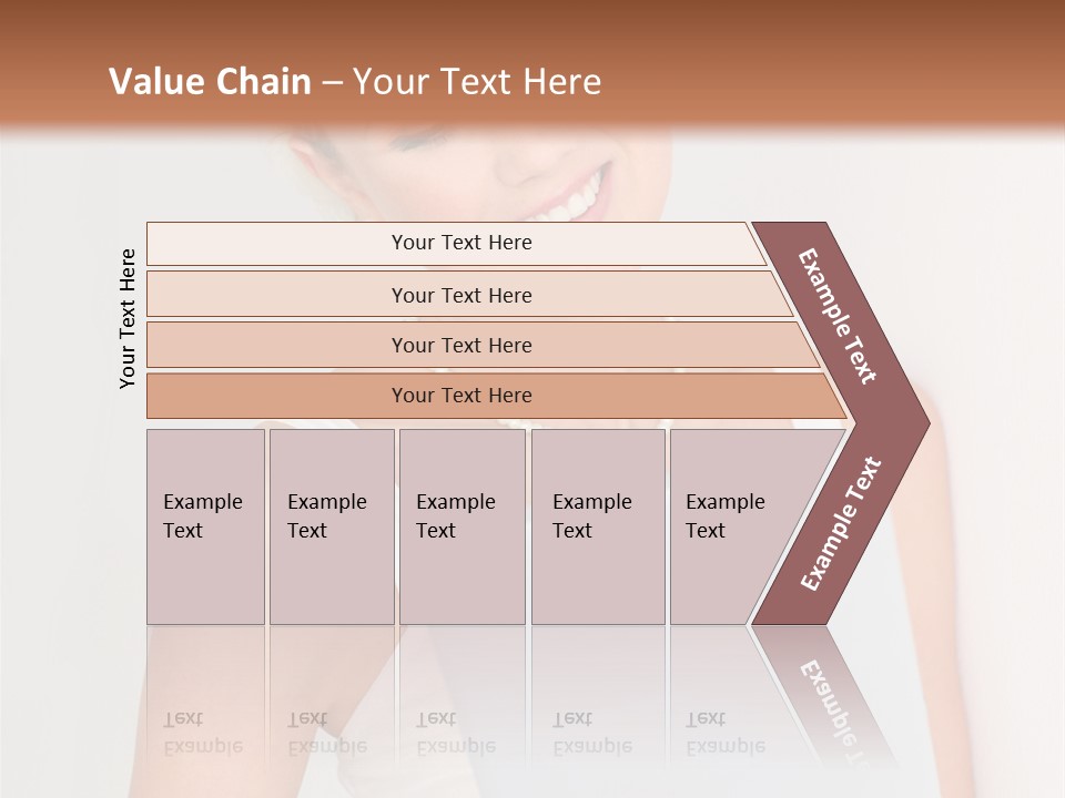 Electronic Tablet Choosing Smiling PowerPoint Template