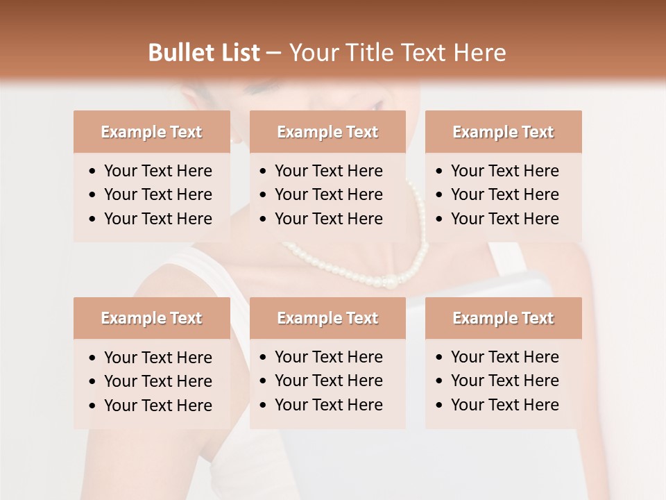 Electronic Tablet Choosing Smiling PowerPoint Template