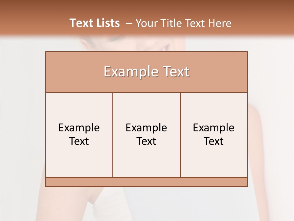 Electronic Tablet Choosing Smiling PowerPoint Template