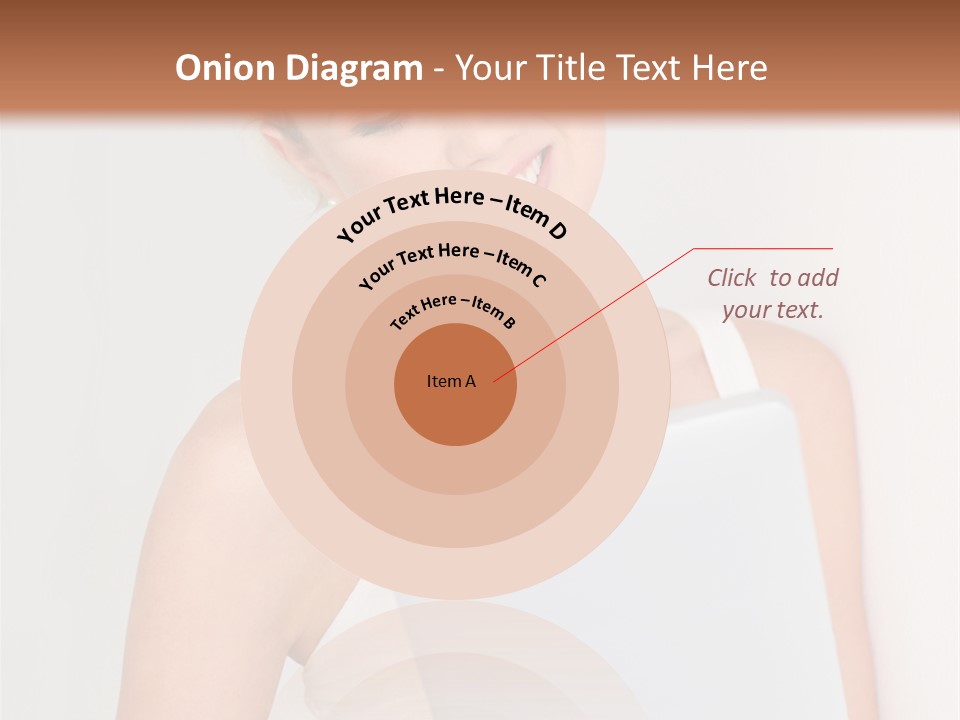 Electronic Tablet Choosing Smiling PowerPoint Template