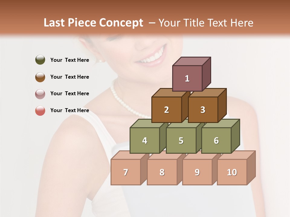 Electronic Tablet Choosing Smiling PowerPoint Template