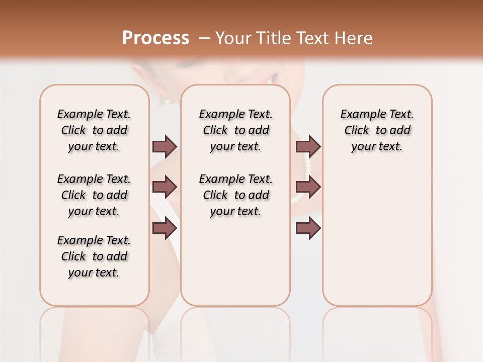 Electronic Tablet Choosing Smiling PowerPoint Template