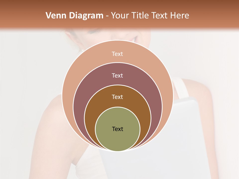 Electronic Tablet Choosing Smiling PowerPoint Template
