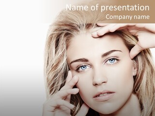 White Face Woman PowerPoint Template