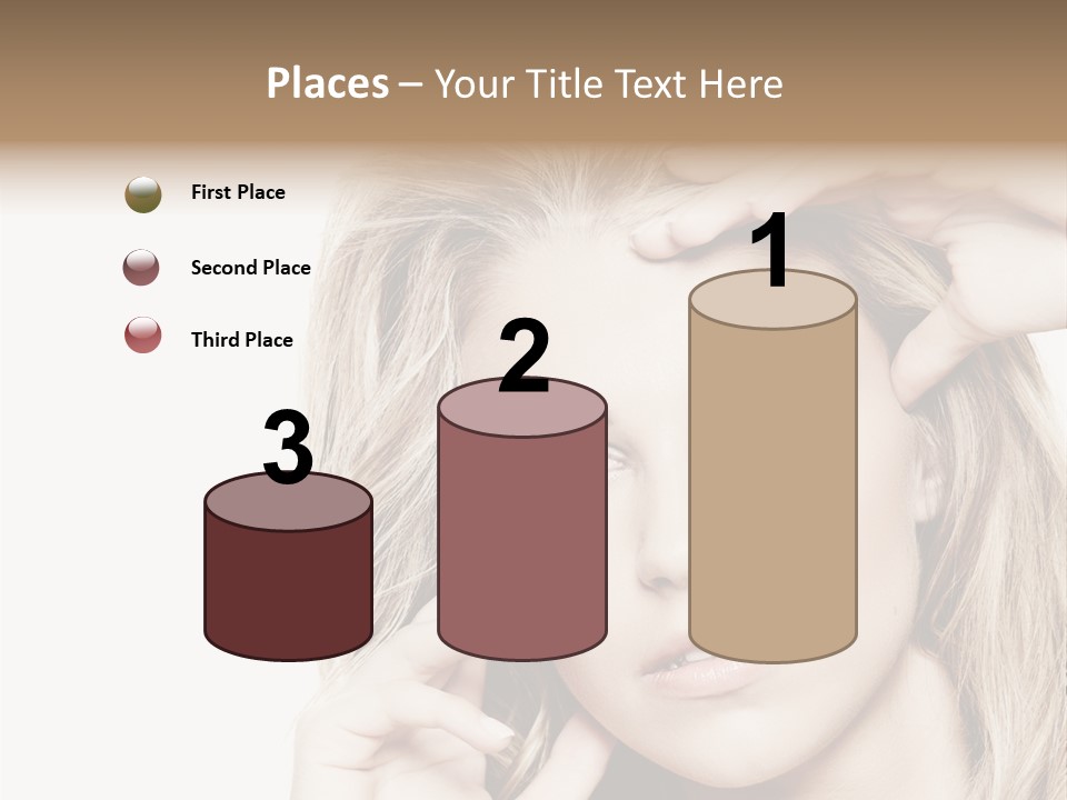 White Face Woman PowerPoint Template