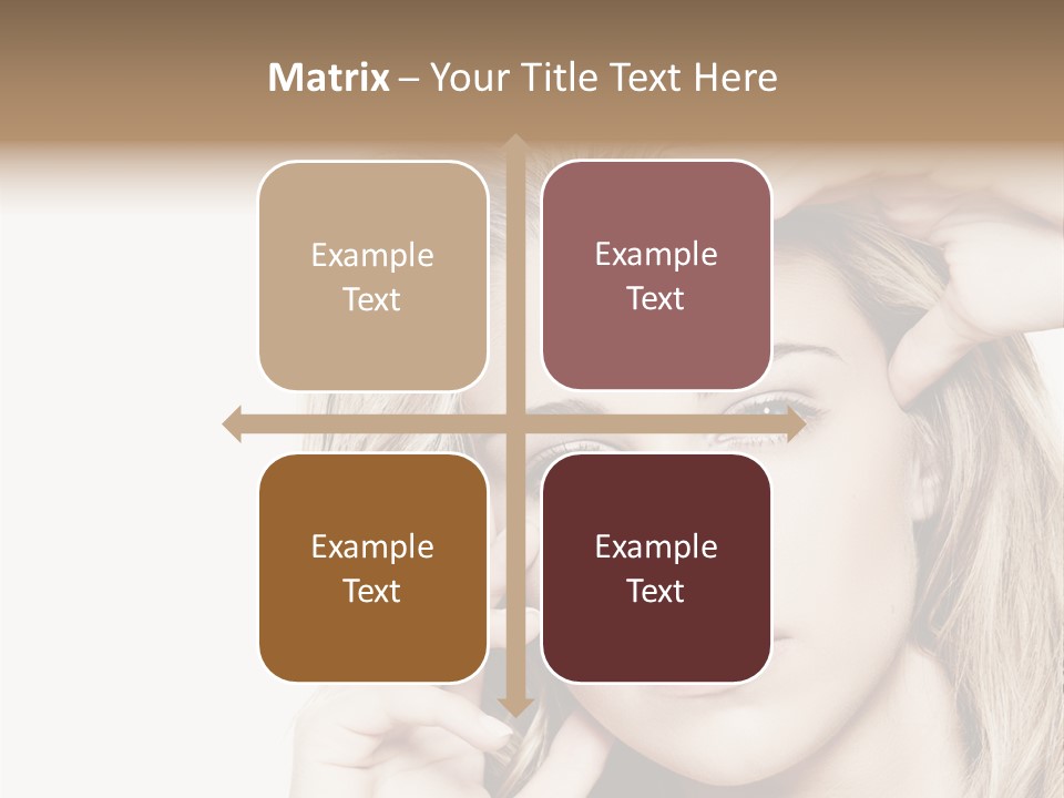 White Face Woman PowerPoint Template