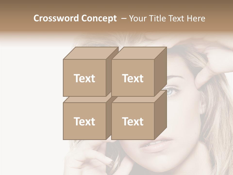 White Face Woman PowerPoint Template