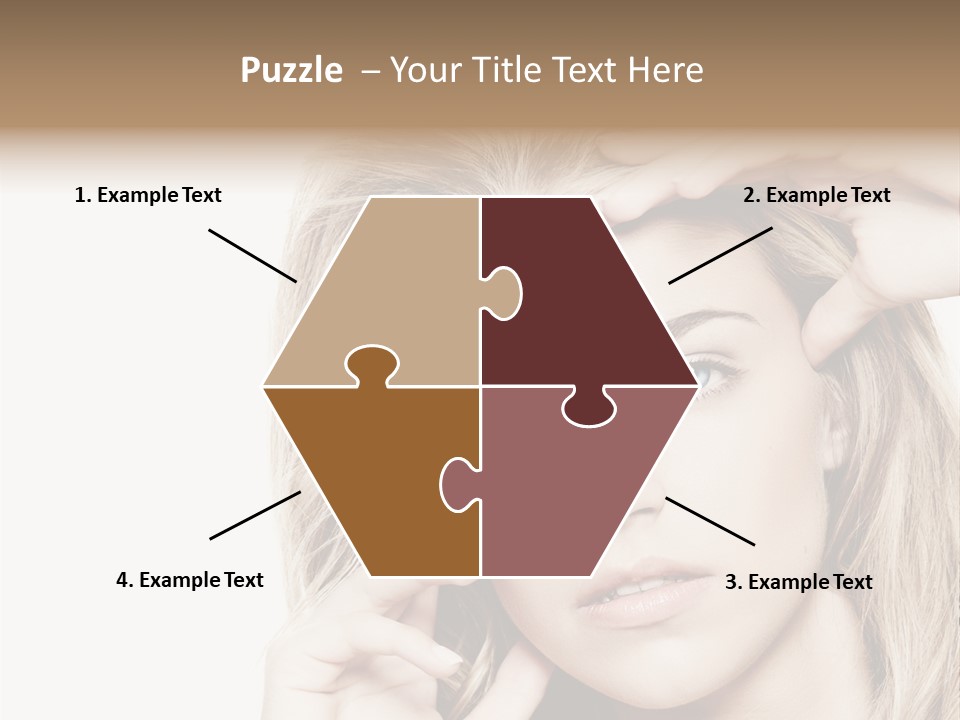 White Face Woman PowerPoint Template