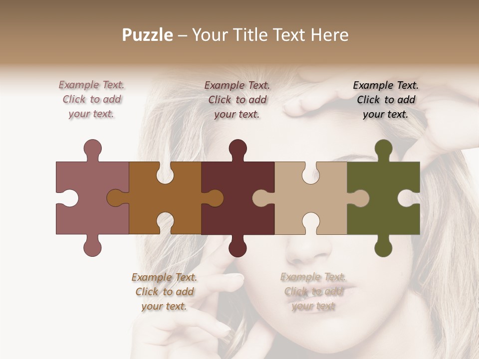 White Face Woman PowerPoint Template