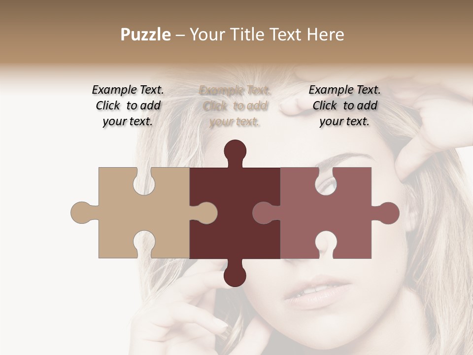 White Face Woman PowerPoint Template