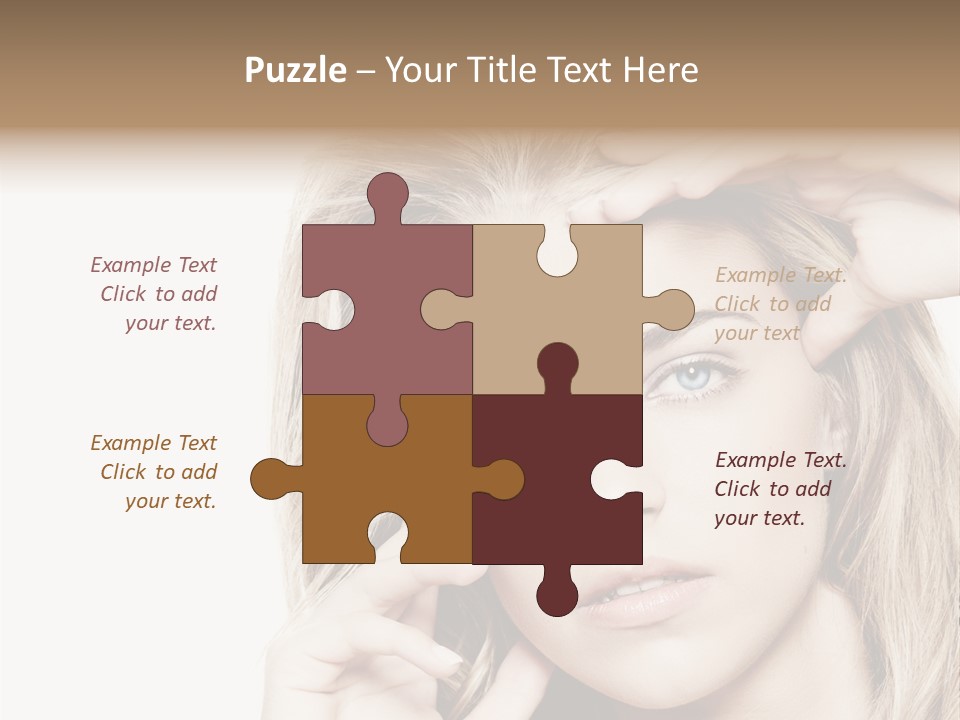 White Face Woman PowerPoint Template