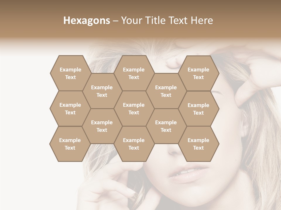 White Face Woman PowerPoint Template