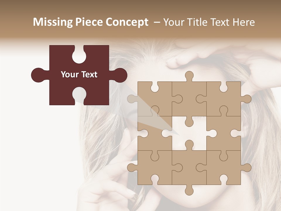 White Face Woman PowerPoint Template