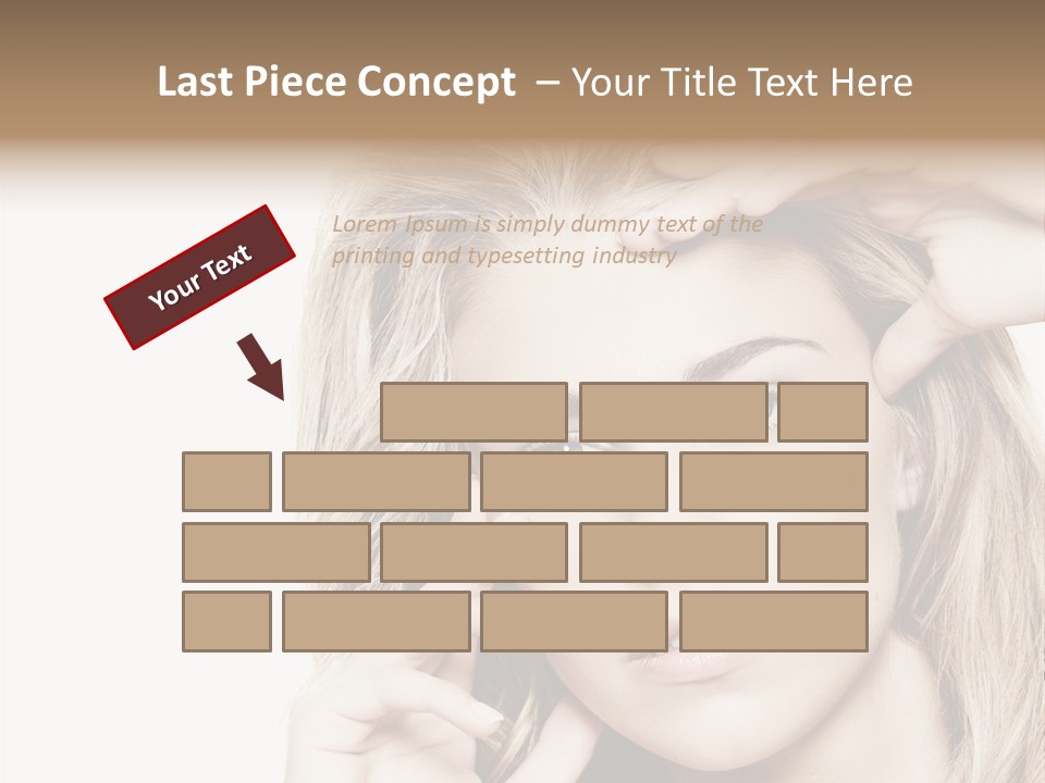 White Face Woman PowerPoint Template