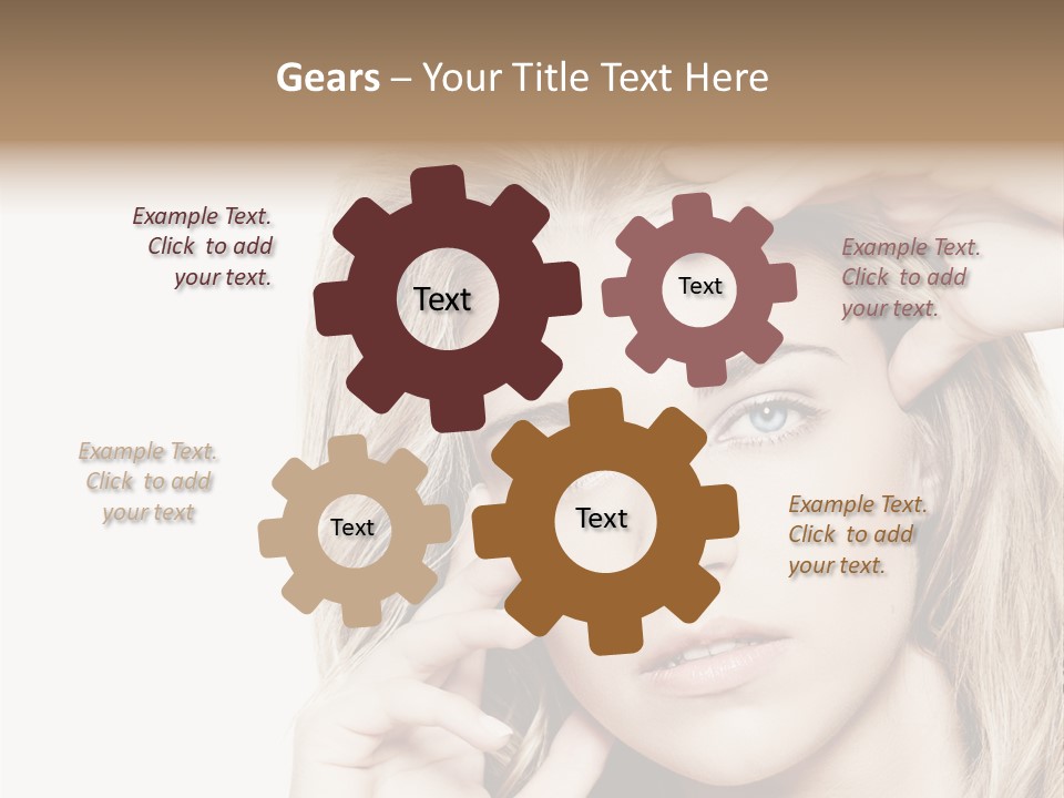 White Face Woman PowerPoint Template