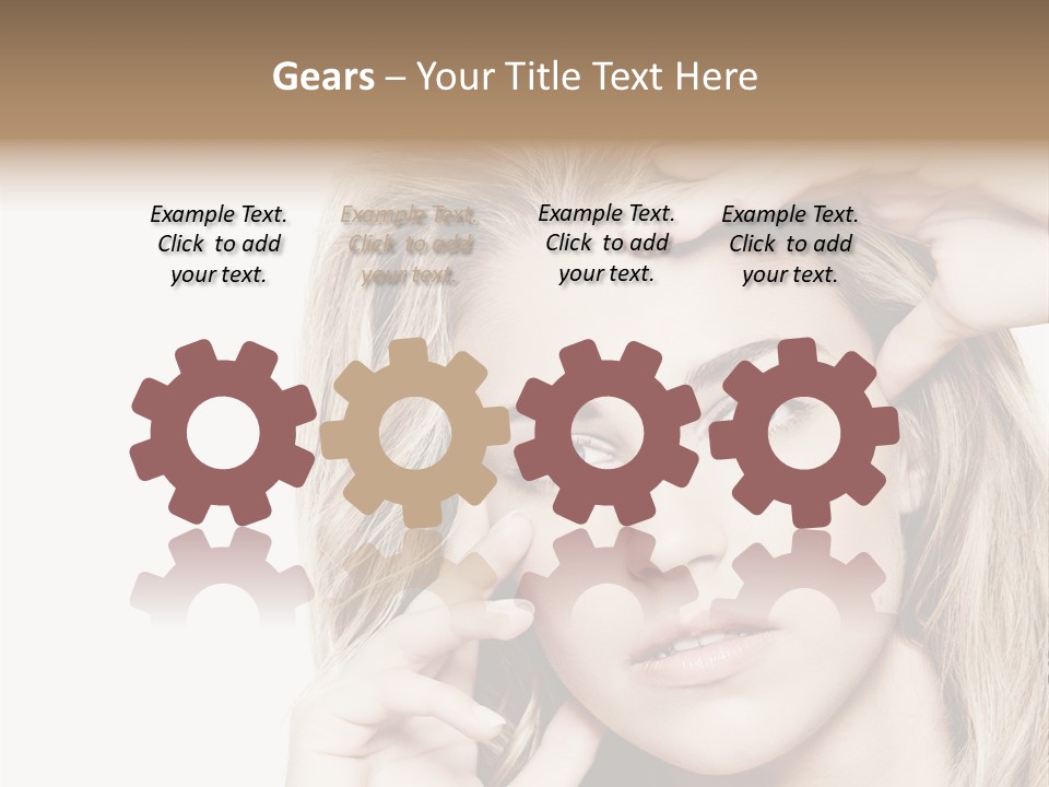 White Face Woman PowerPoint Template