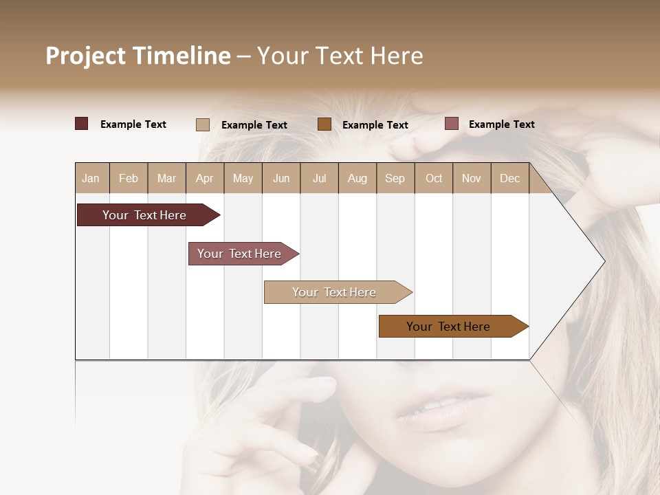 White Face Woman PowerPoint Template