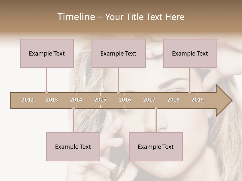 White Face Woman PowerPoint Template