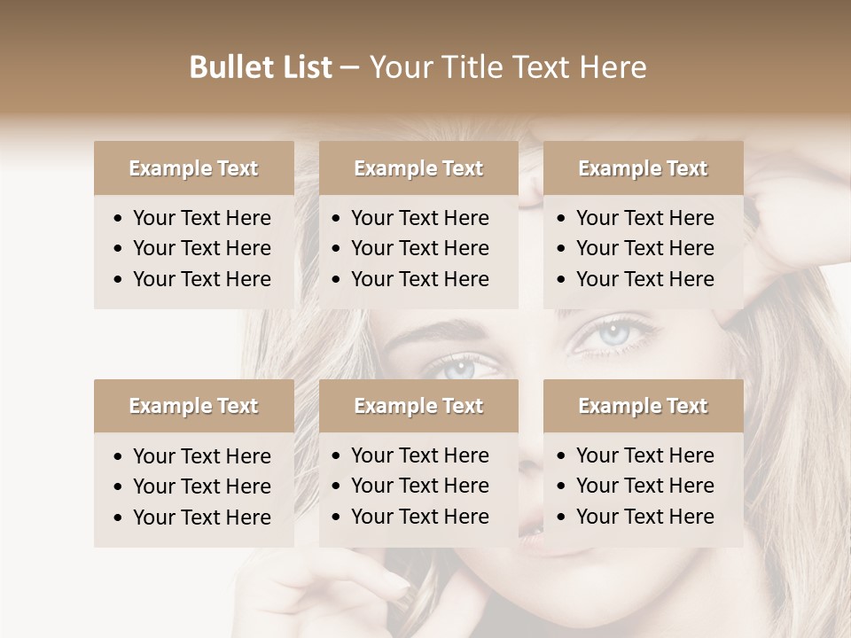 White Face Woman PowerPoint Template