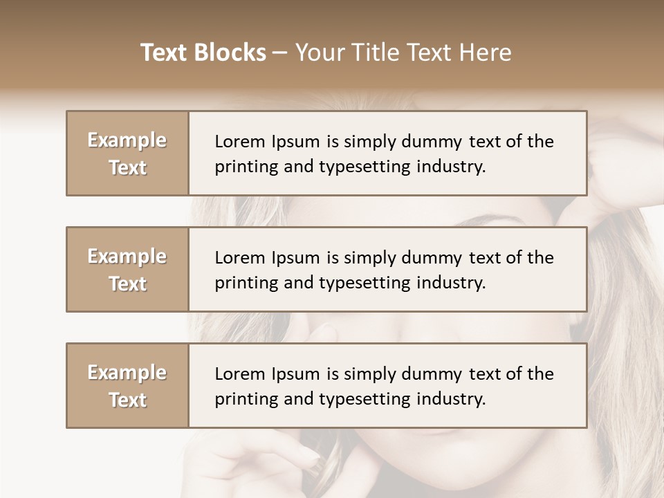 White Face Woman PowerPoint Template
