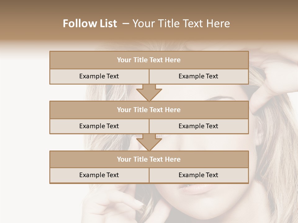 White Face Woman PowerPoint Template
