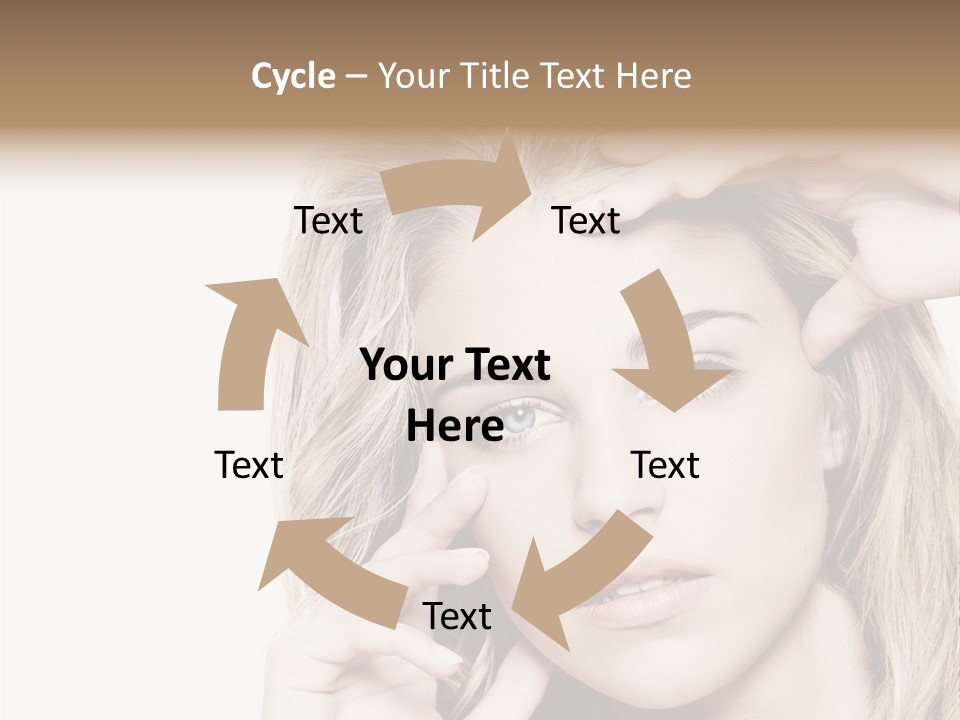 White Face Woman PowerPoint Template