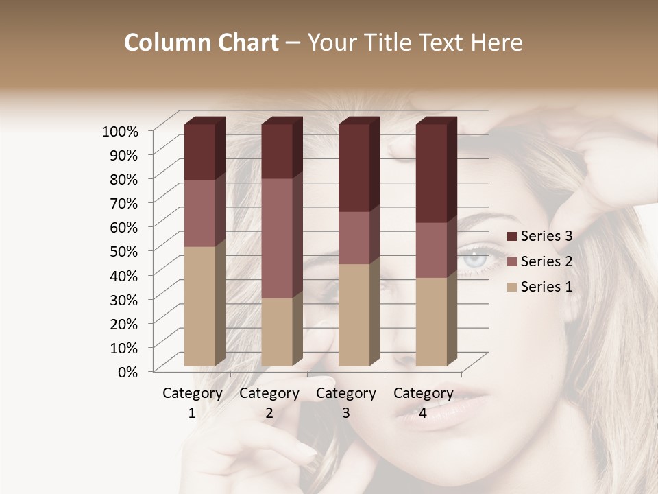 White Face Woman PowerPoint Template