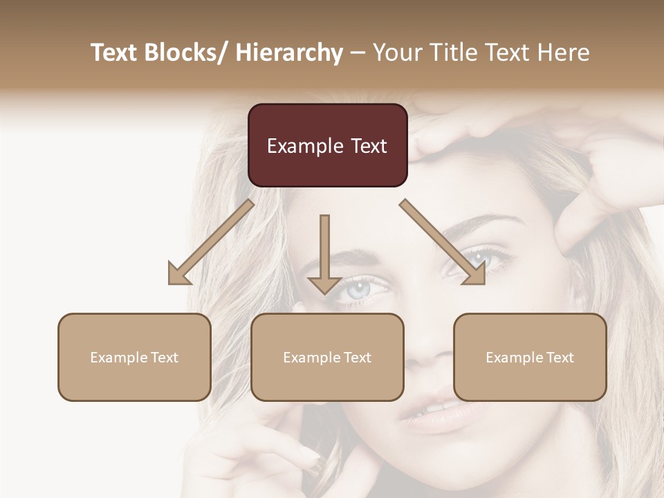 White Face Woman PowerPoint Template