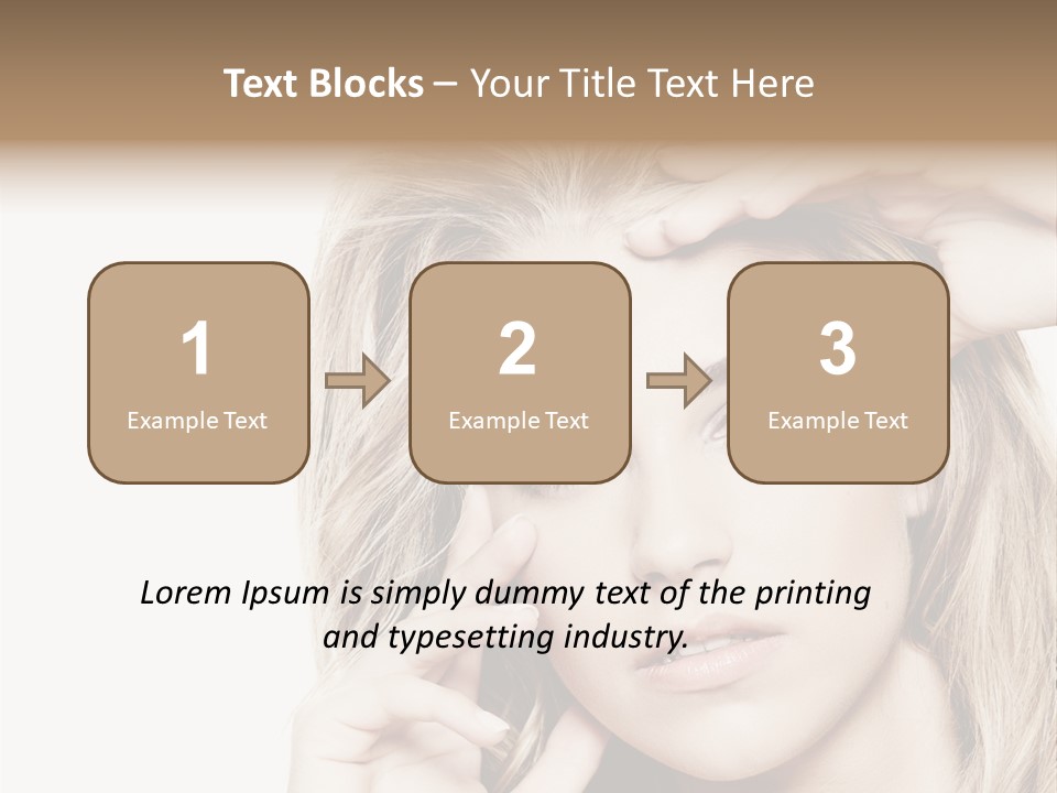 White Face Woman PowerPoint Template