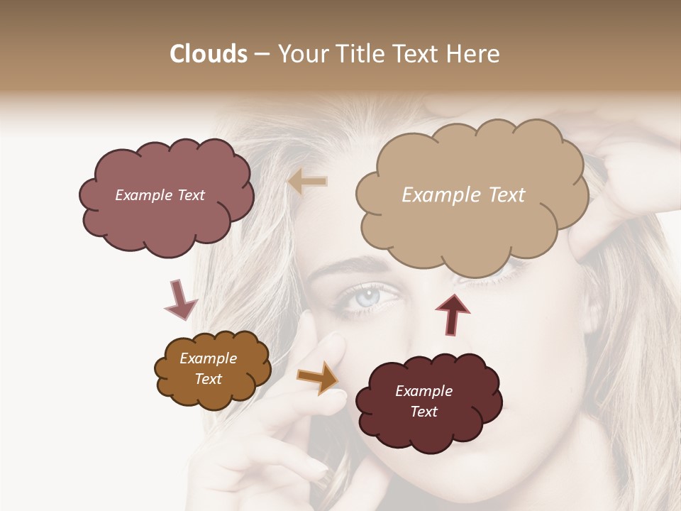 White Face Woman PowerPoint Template