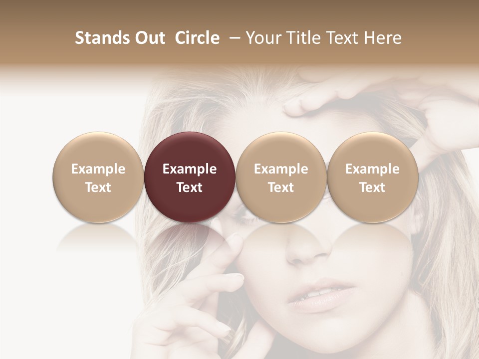White Face Woman PowerPoint Template