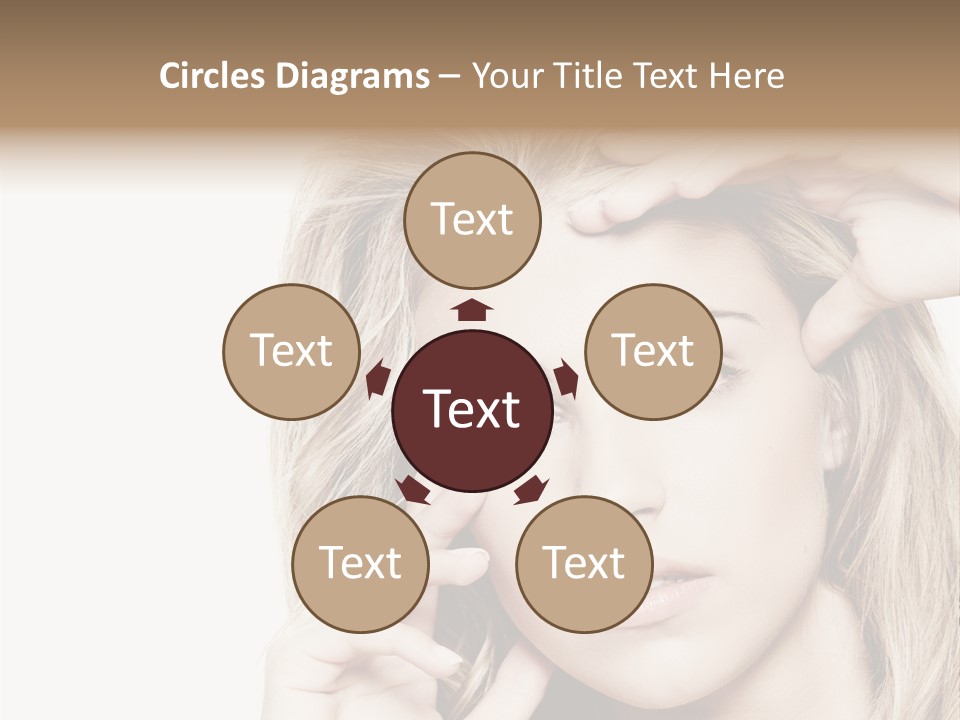 White Face Woman PowerPoint Template