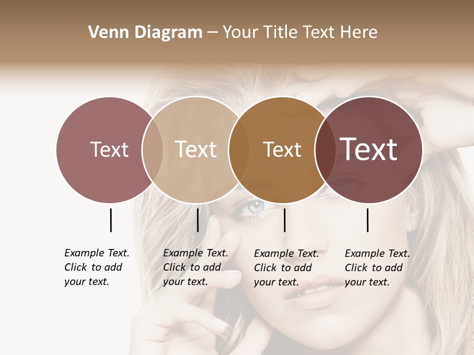 White Face Woman PowerPoint Template