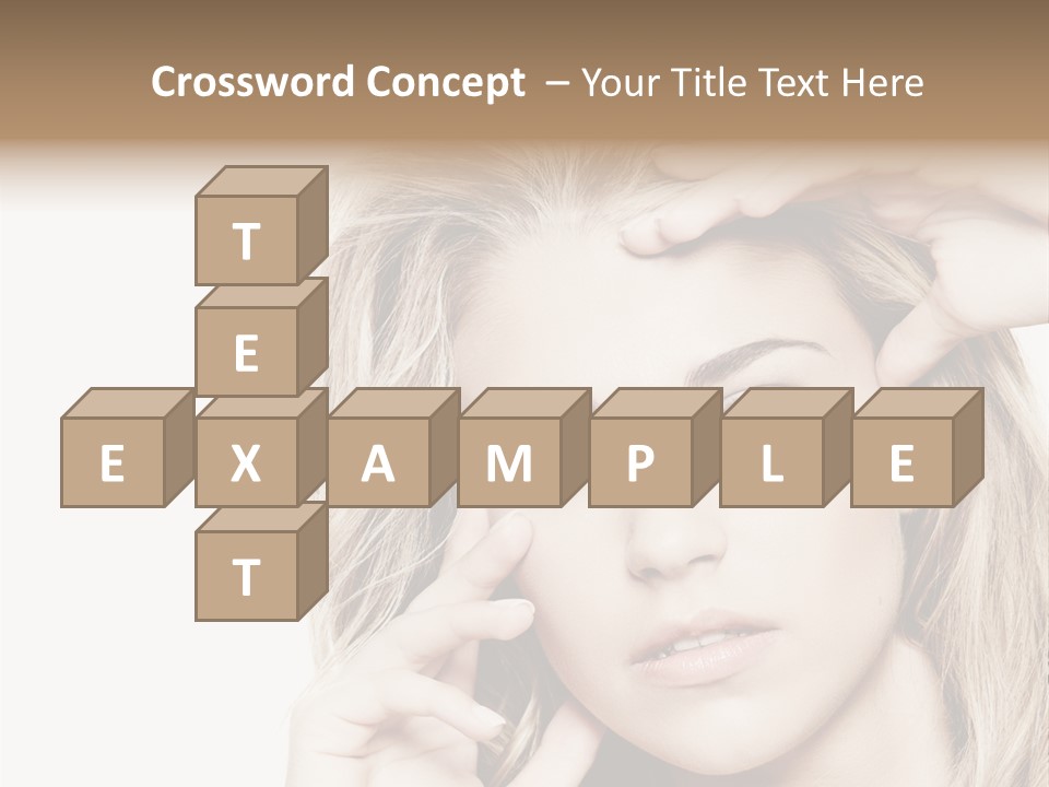 White Face Woman PowerPoint Template