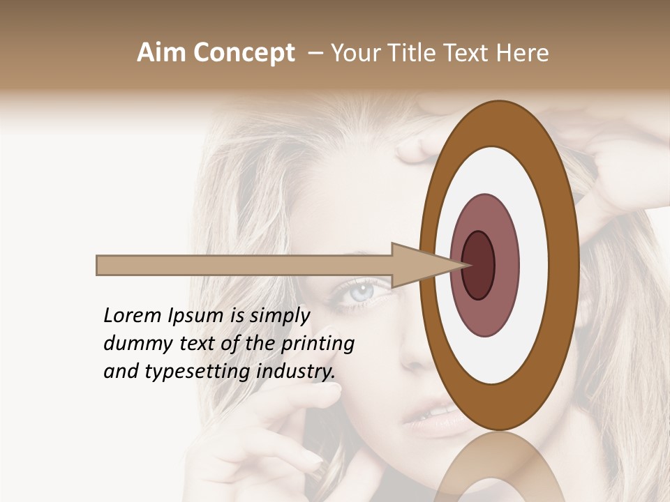 White Face Woman PowerPoint Template