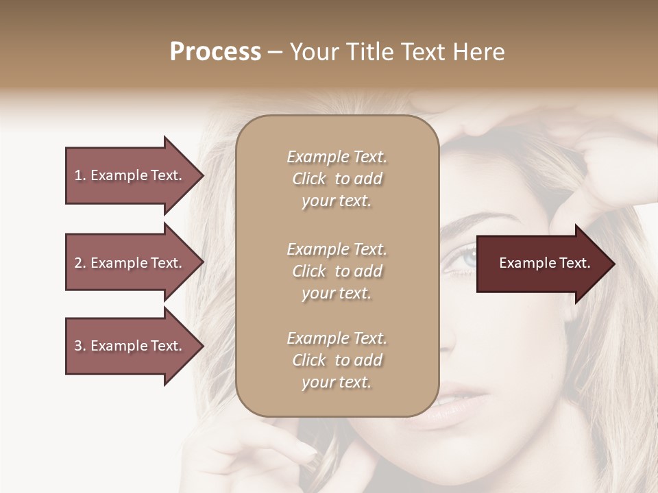 White Face Woman PowerPoint Template