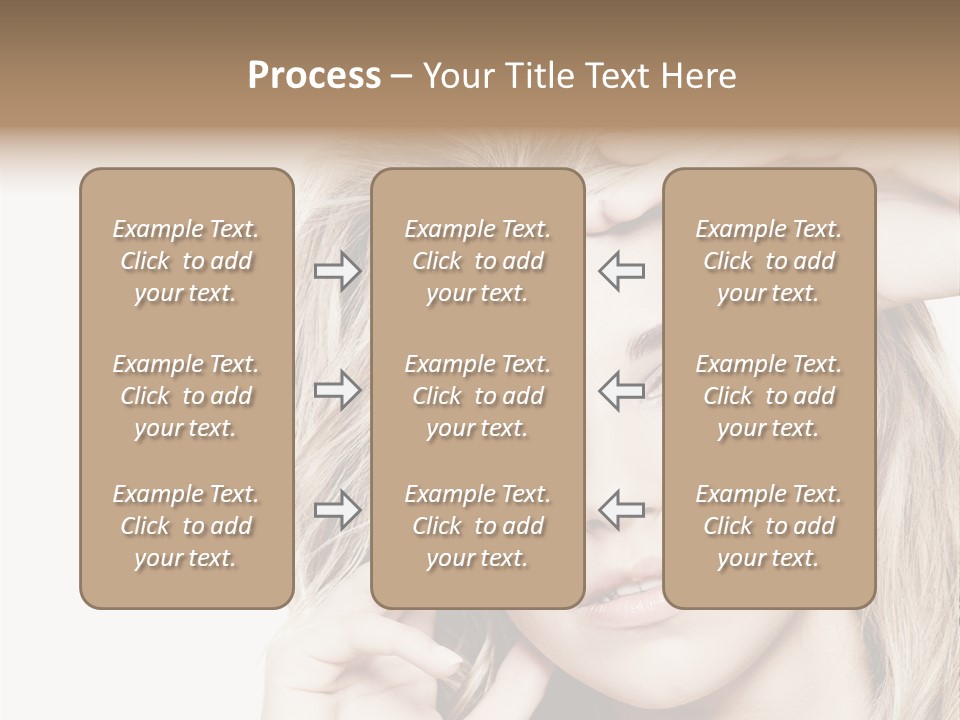 White Face Woman PowerPoint Template
