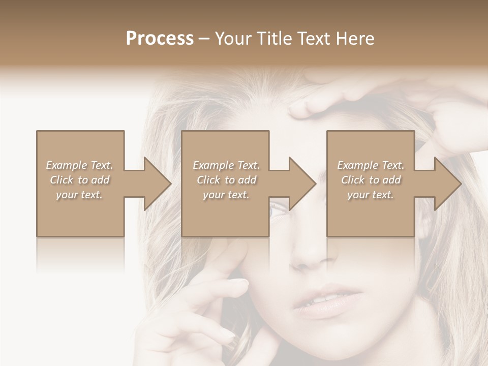 White Face Woman PowerPoint Template